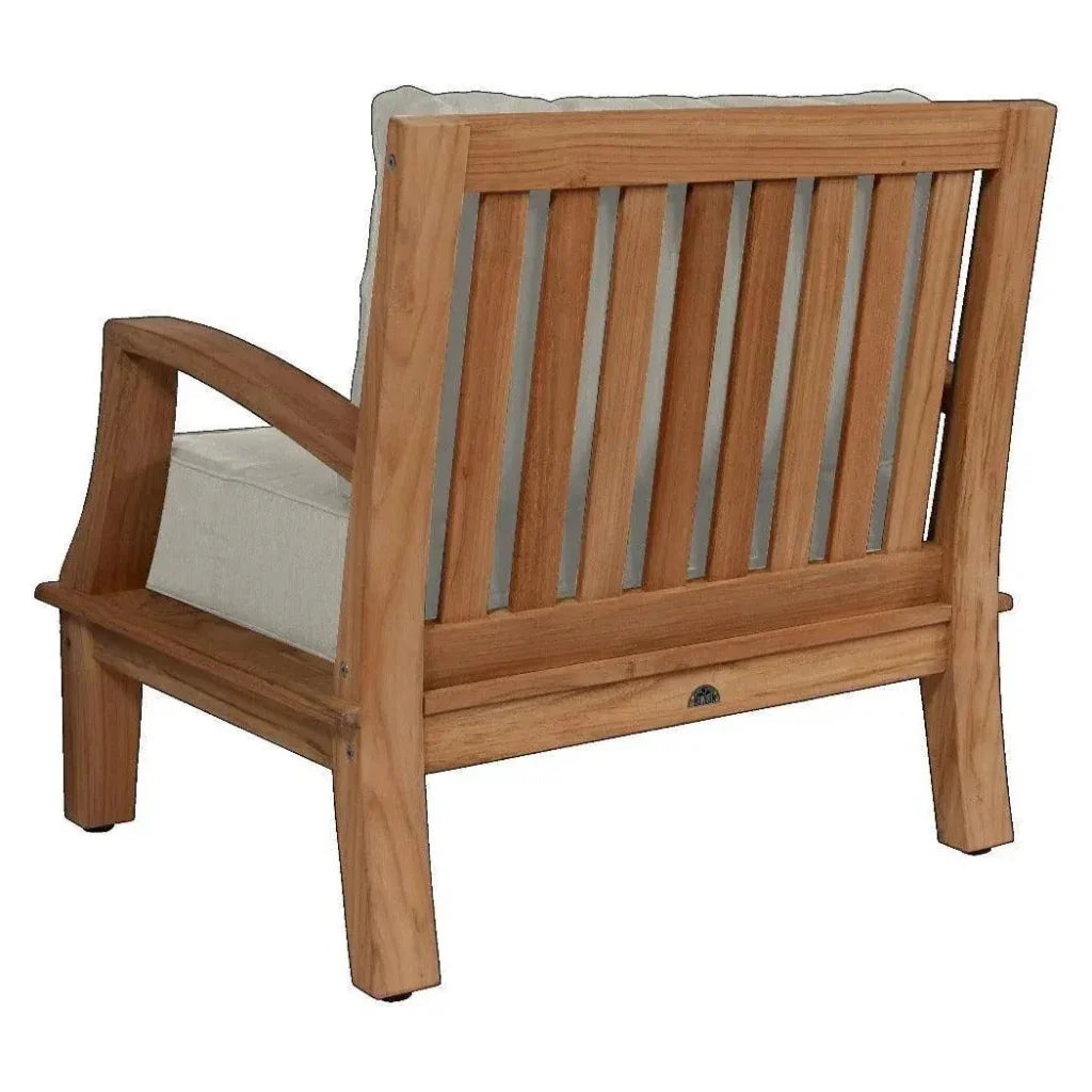 Grande Teak Club Chair with Sunbrella Cushions