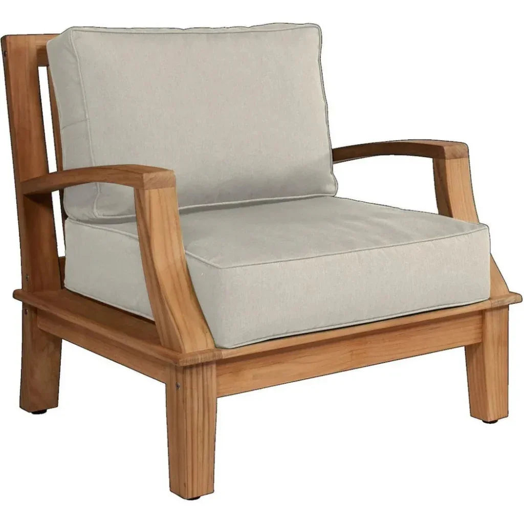 Grande Teak Club Chair with Sunbrella Cushions