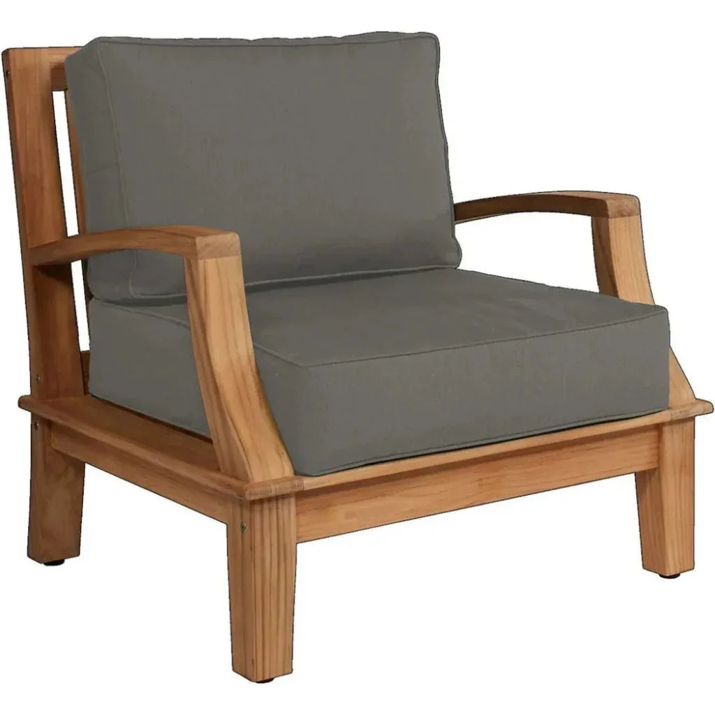 Grande Teak Club Chair with Sunbrella Cushions