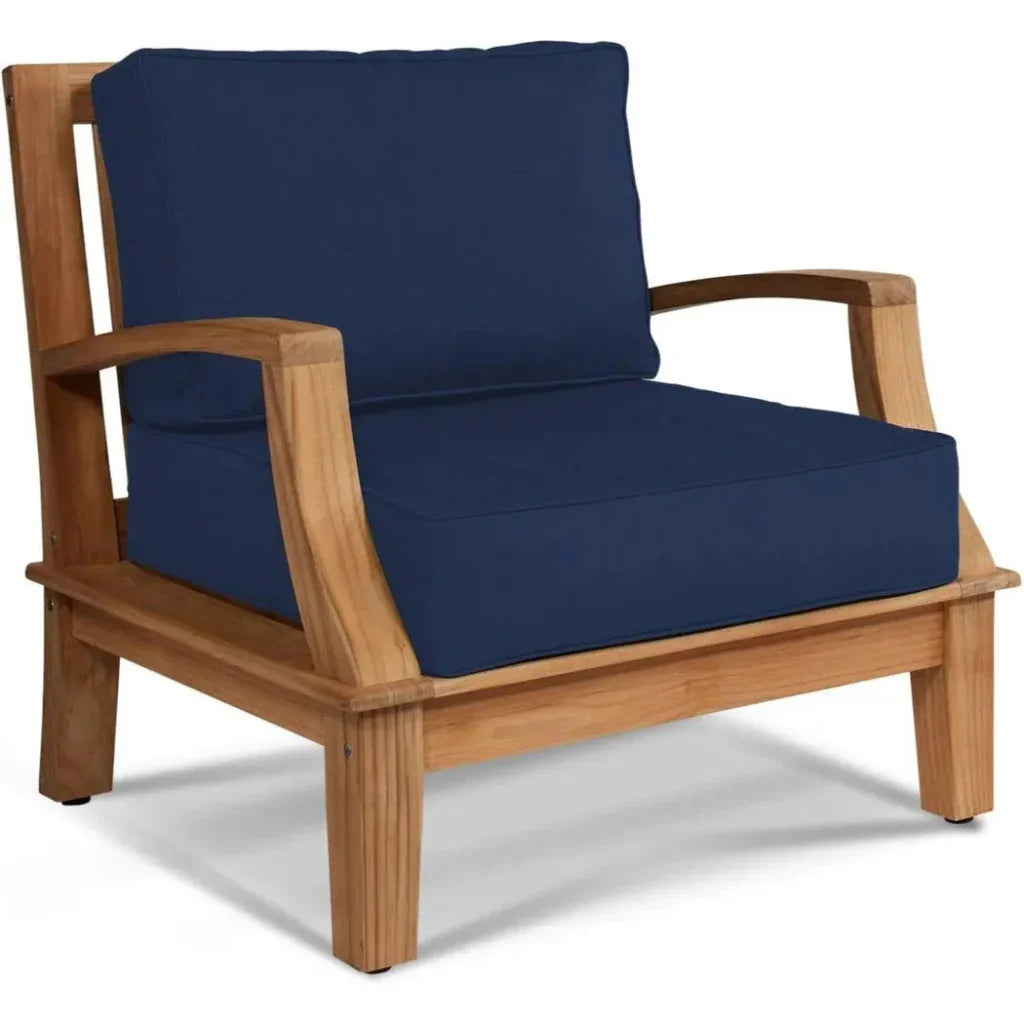 Grande Teak Club Chair with Sunbrella Cushions