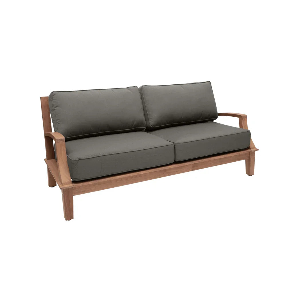 Grande Teak Patio Deep Sofa Set with Sunbrella Cushion 4PC