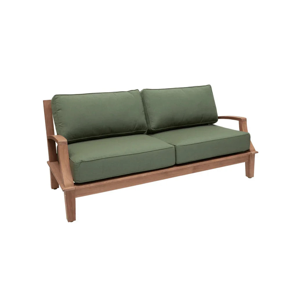 Grande Teak Patio Deep Sofa Set with Sunbrella Cushion 4PC