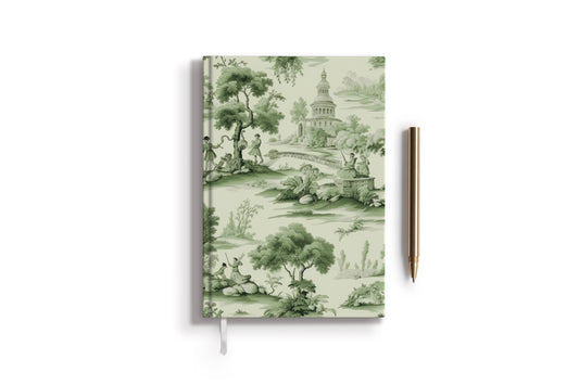 Green Toile Hydrangea Journal