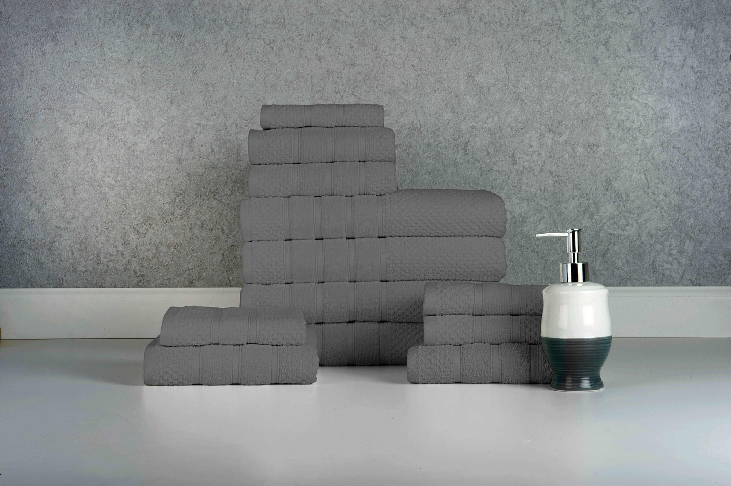 Bibb Home 12 Piece Egyptian Cotton Towel Set.