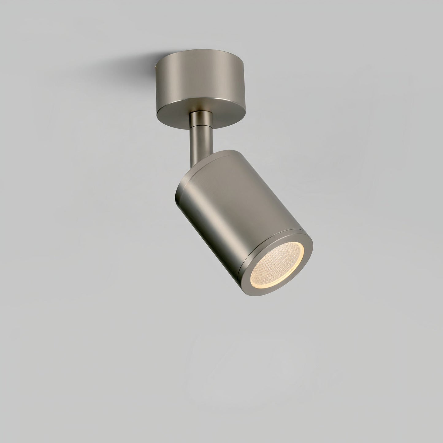 Ella's LED Ceiling Spotlight in Nickel - 7W CRI97 with Flicker-Free Design and Rotational Accent