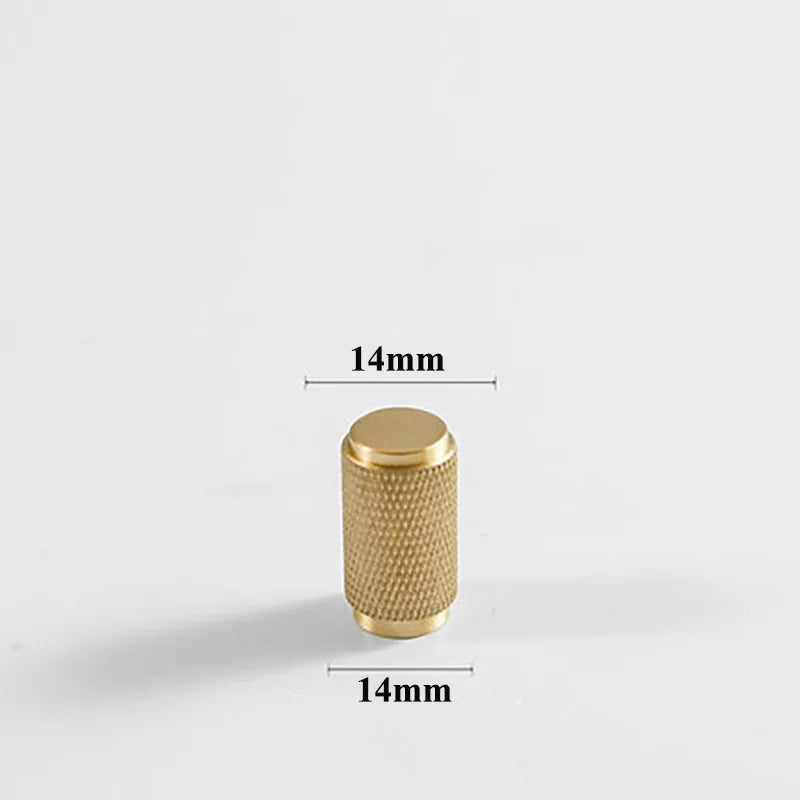Brass Textured Cabinet Handles – Knurled Wardrobe Pulls and Drawer Knobs for Chest Drawers