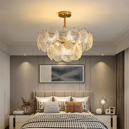 Nordic Postmodern Glass Chandelier - Simple Elegance for Your Living Room, Dining Room, Bedroom, and Study