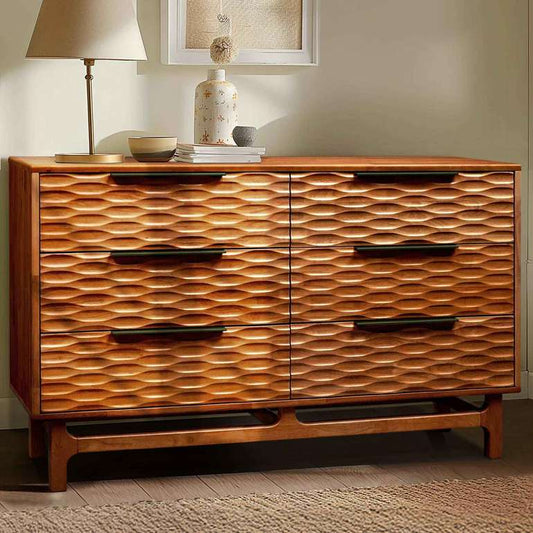 Acacia Elara Dresser with 6 Drawers for Stylish Storage Solutions