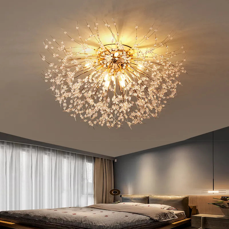Nordic Modern LED Chandelier - Stylish Firefly Lighting for Living, Dining, and Bedroom