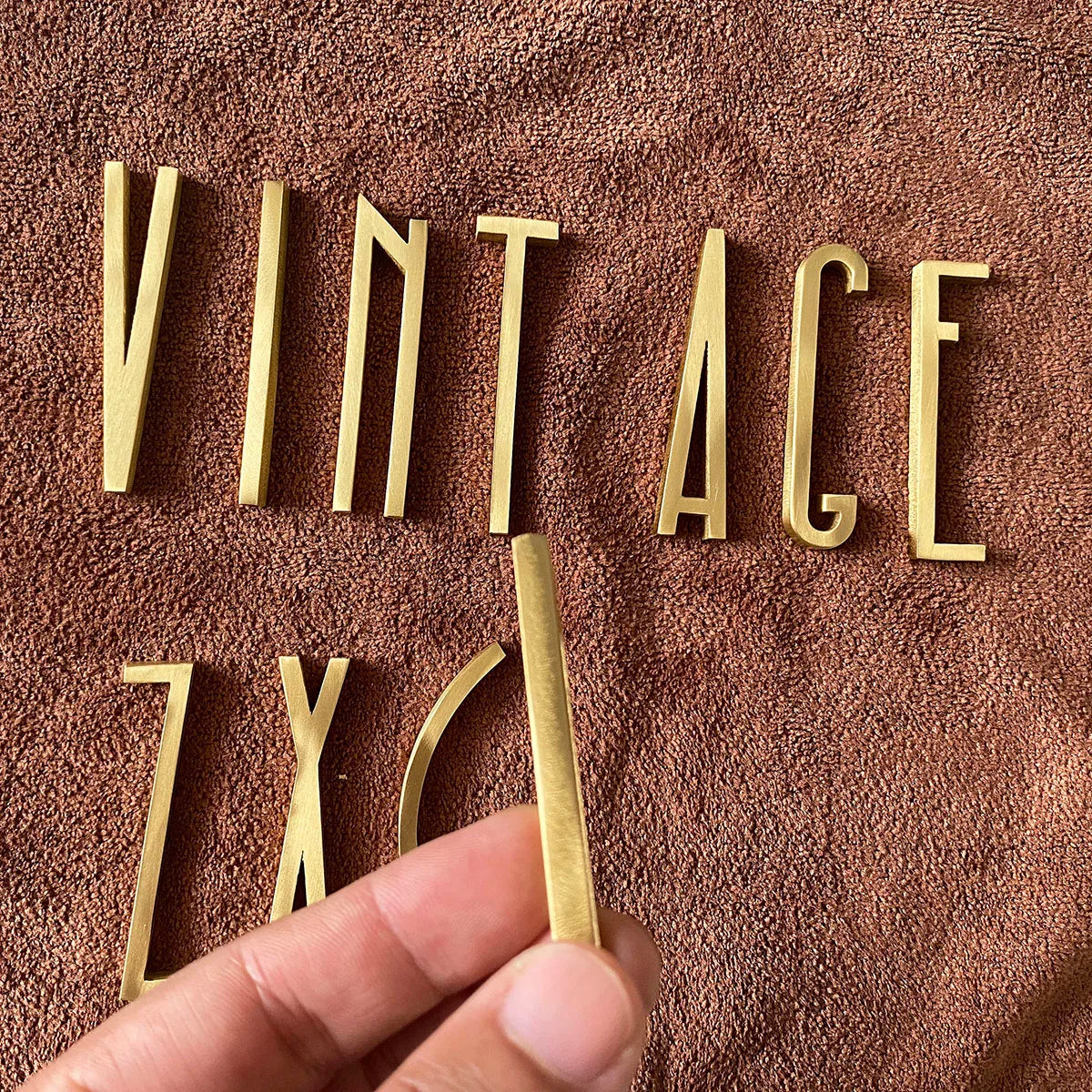5mm Brass Letters – DIY Wall Decorative Name Signs for Business, Shops, and Doors
