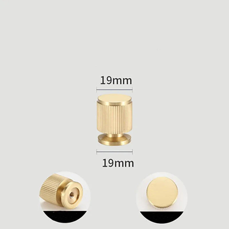 Gold and Black Solid Brass Handles – Straight Line Cabinet T-Bar and Wardrobe Pulls