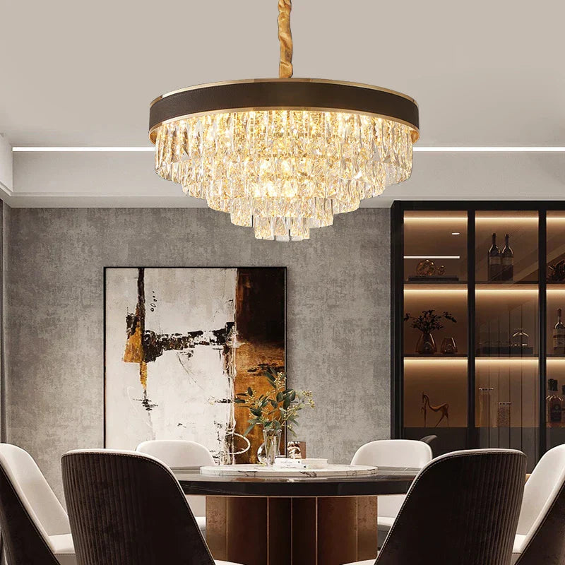Elegant Black Chandelier - Postmodern Light Luxury for Living Rooms, Dining Rooms, and Bedrooms