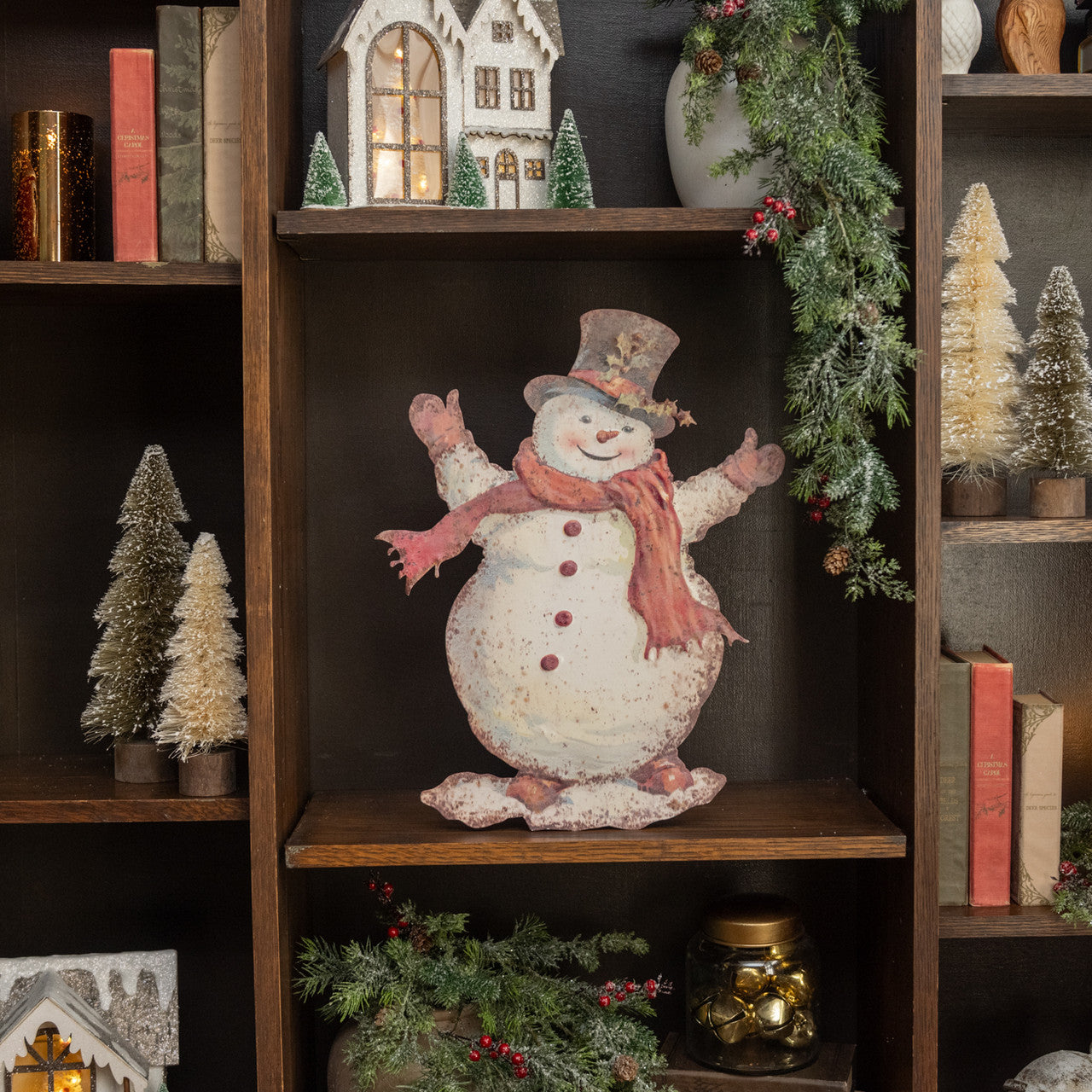 Happy Snowman Metal Dummy Board