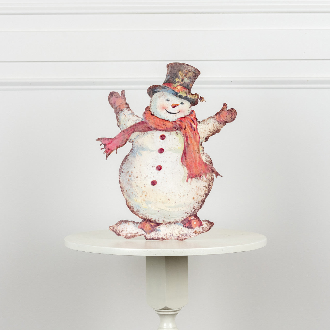 Happy Snowman Metal Dummy Board
