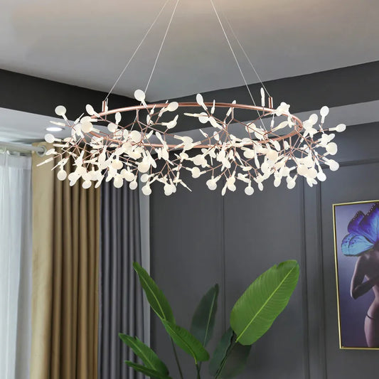 Modern Nordic Chandelier - Artistic Firefly Lamp for Living Room, Restaurant, and Kitchen Decor
