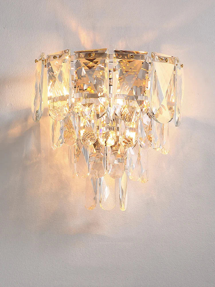 Luisa's Light Luxury Crystal Wall Lamp - Elevate Your Living Spaces with Modern Elegance