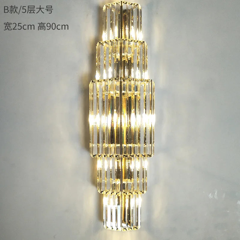 Avery's Crystal LED Wall Lamp - Simple Elegance for Your Living Spaces