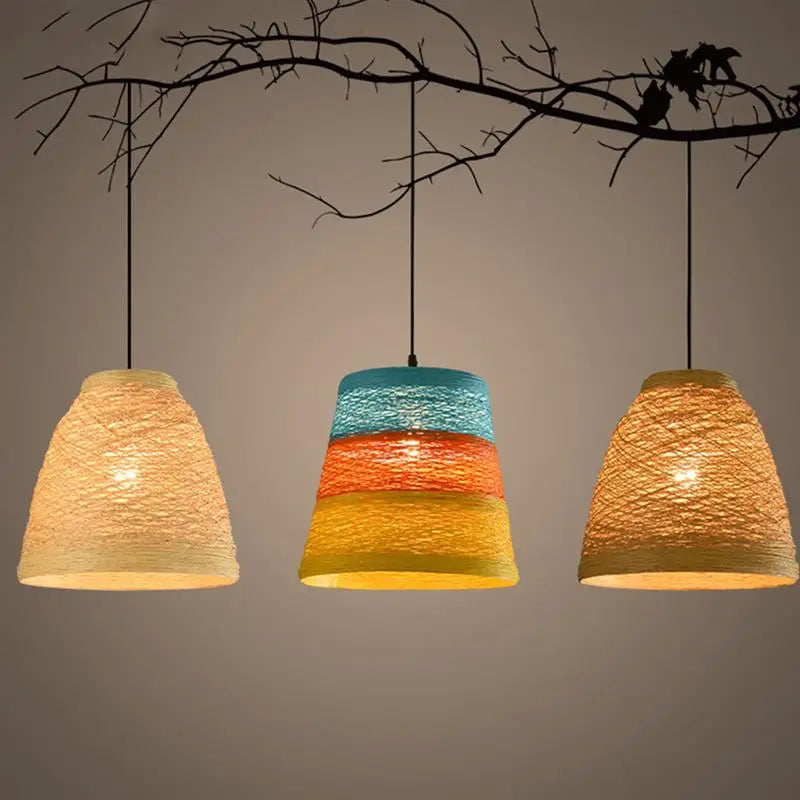 Bamboo Ceiling Lamp - Elegant Lighting for Hotel Restaurants, Tea Rooms, Cafes, and Lounge Decor