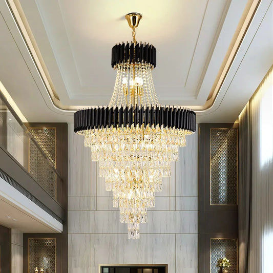Luxury Modern Chandelier for Living Room - Elegant Gold Decor for Staircases, Hallways, and Spirited Ambiance