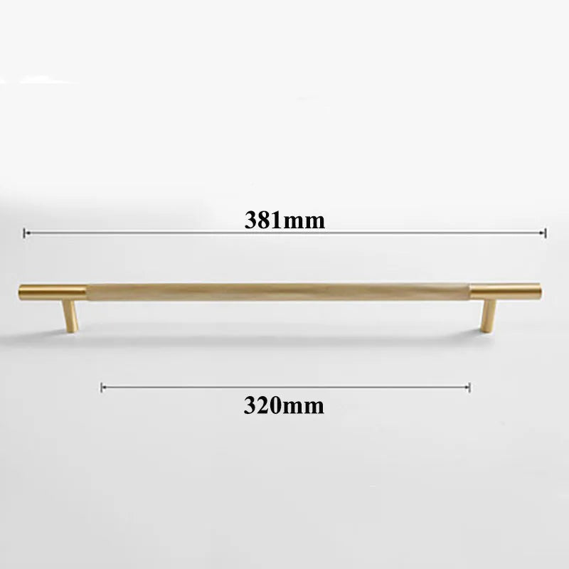 Brass Textured Cabinet Handles – Knurled Wardrobe Pulls and Drawer Knobs for Chest Drawers