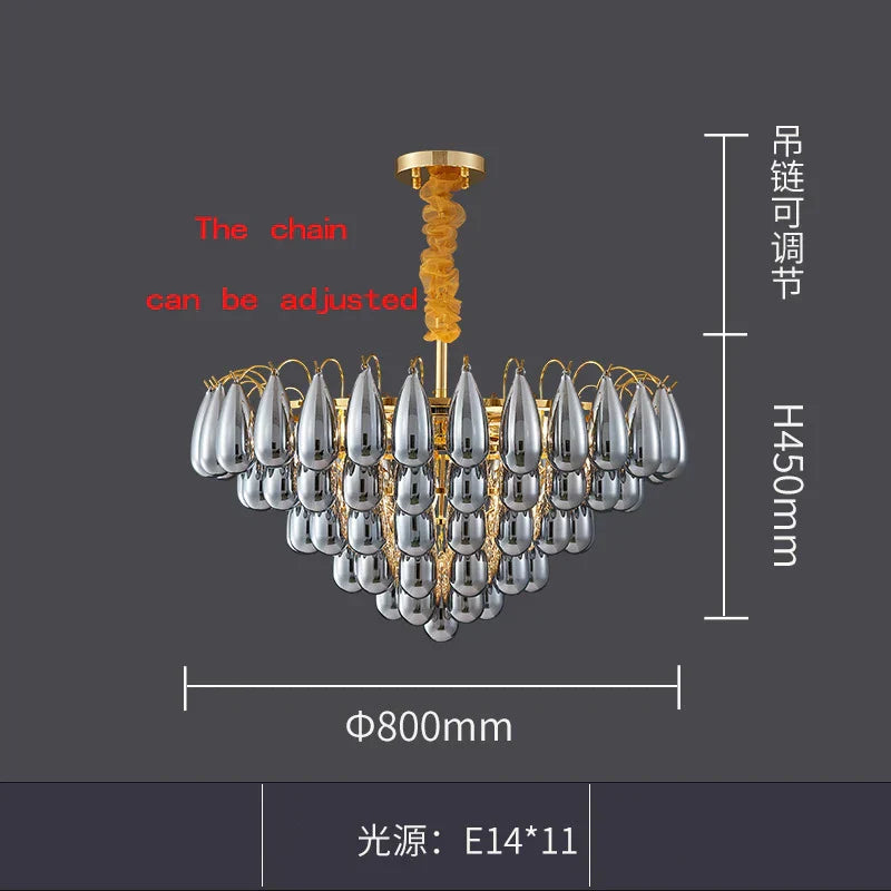 Postmodern Stainless Steel Round LED Chandelier - Designer Lighting Fixture for Dining Rooms
