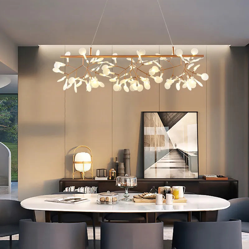Modern Nordic Chandelier - Artistic Firefly Lamp for Living Room, Restaurant, and Kitchen Decor