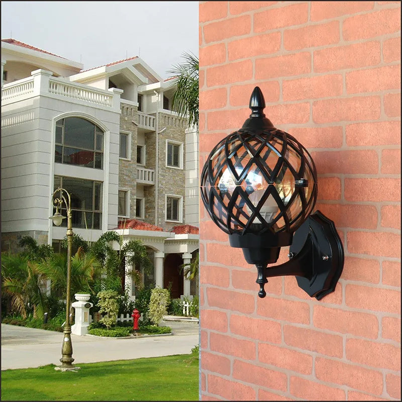 Outdoor Wall Lamp - Retro Design, Waterproof, Ideal for Balconies, Gardens, Villas, and Exterior Decor