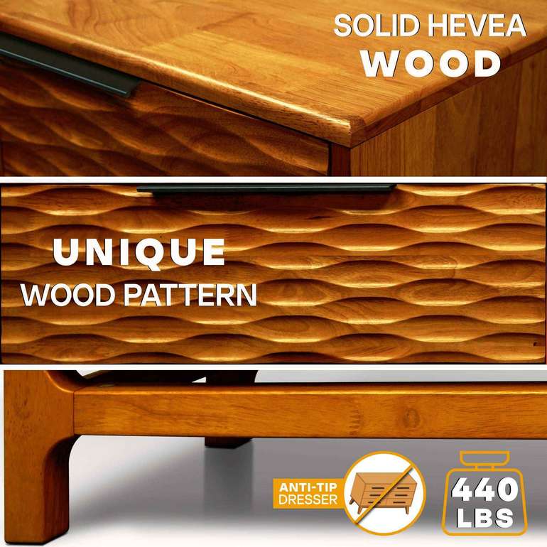 Acacia Elara Dresser with 5 Drawers for Stylish Storage Solutions