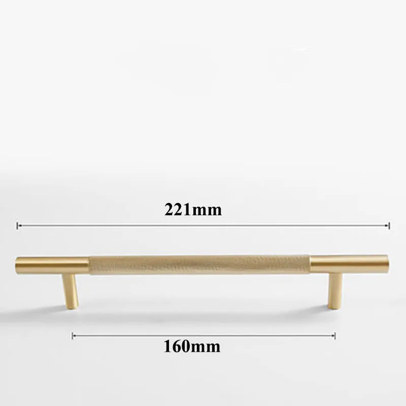 Cutting Diamond Knurled Brass Cabinet Handles – Textured Wardrobe Pulls and Drawer Knobs