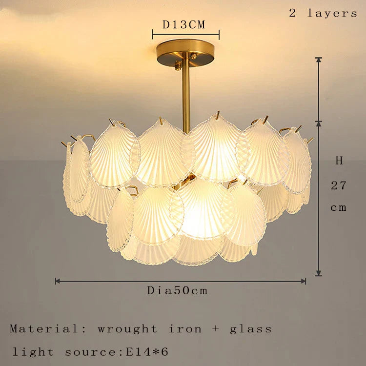 Nordic Postmodern Glass Chandelier - Simple Elegance for Your Living Room, Dining Room, Bedroom, and Study