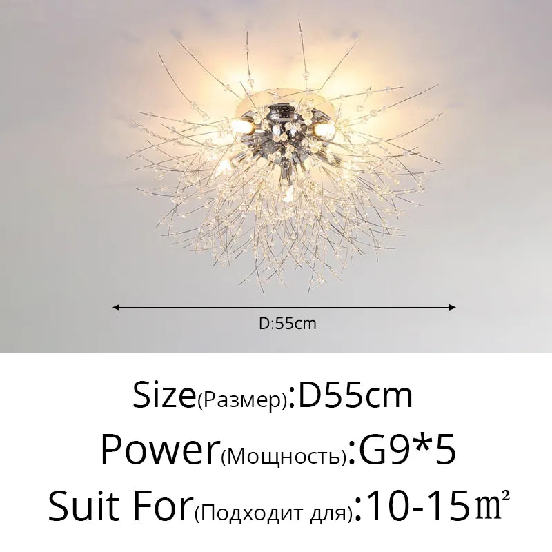 Nordic Modern LED Chandelier - Stylish Firefly Lighting for Living, Dining, and Bedroom