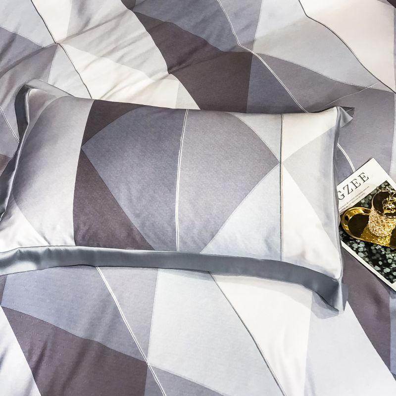 Purple Diamonds Duvet Cover Set (Eucalyptus Lyocell)