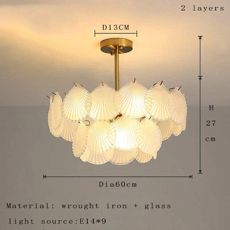 Nordic Postmodern Glass Chandelier - Simple Elegance for Your Living Room, Dining Room, Bedroom, and Study