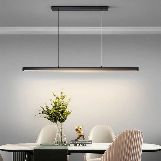 Modern Minimalist LED Chandelier - Perfect for Dining Tables, Cafes, Bars, and Living Room Lighting