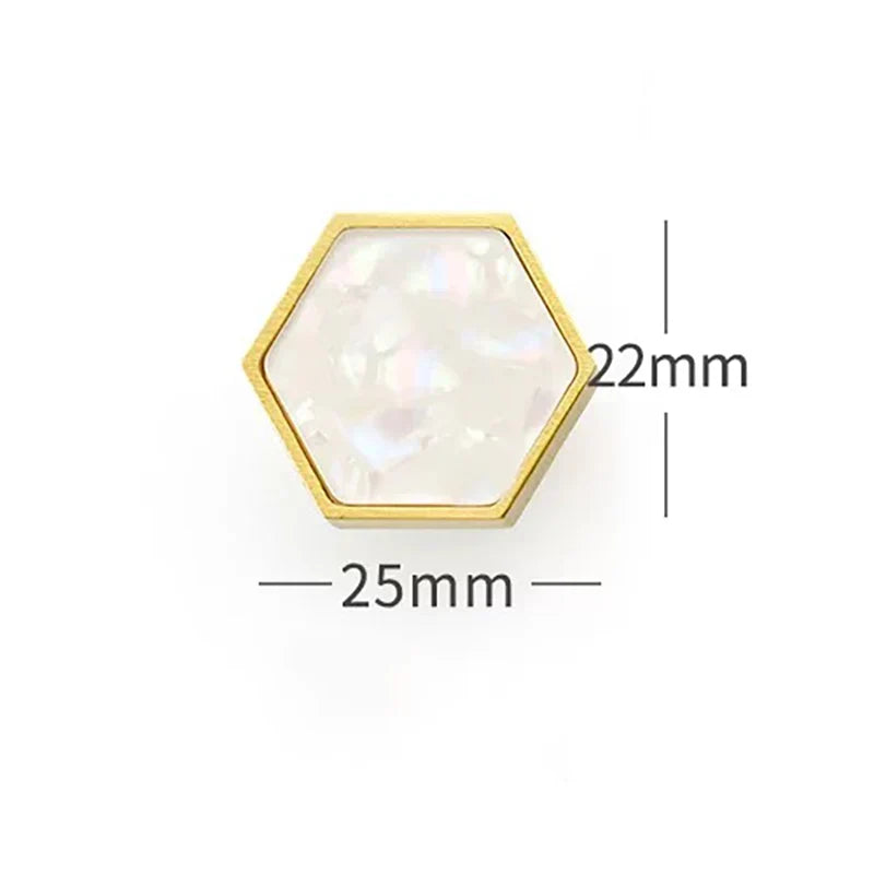 Modern Brass Shell Knobs – Colorful Cabinet Pulls for Wardrobes, Dressers, and Cupboards