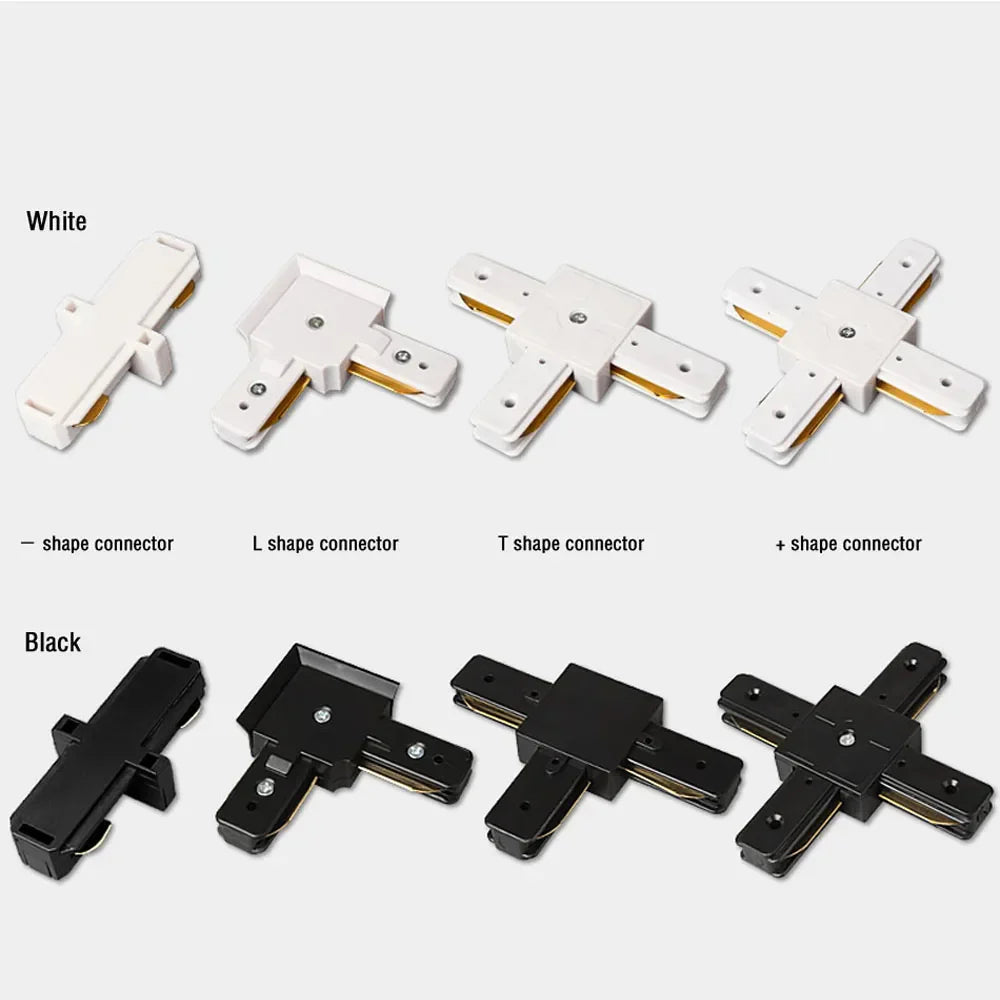 Led Track Light Rails  0.5M 2 Wire 3 Wire Connector Jointer Led Rail For Store Home Spotlight Lighting