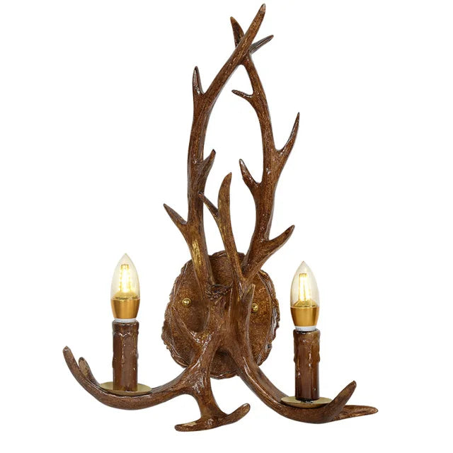 Rustic Antler Chandelier - Industrial Wind Lamps for Restaurant, Internet Cafe, and Hotel Decor