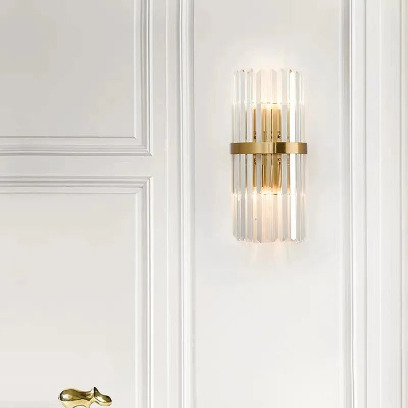 Modern Wall Sconce Lights - Crystal Bedside, Dining, Living Room, Aisle, Corridor, Stair Lighting for Hotel and Restaurant, Glass Lamp