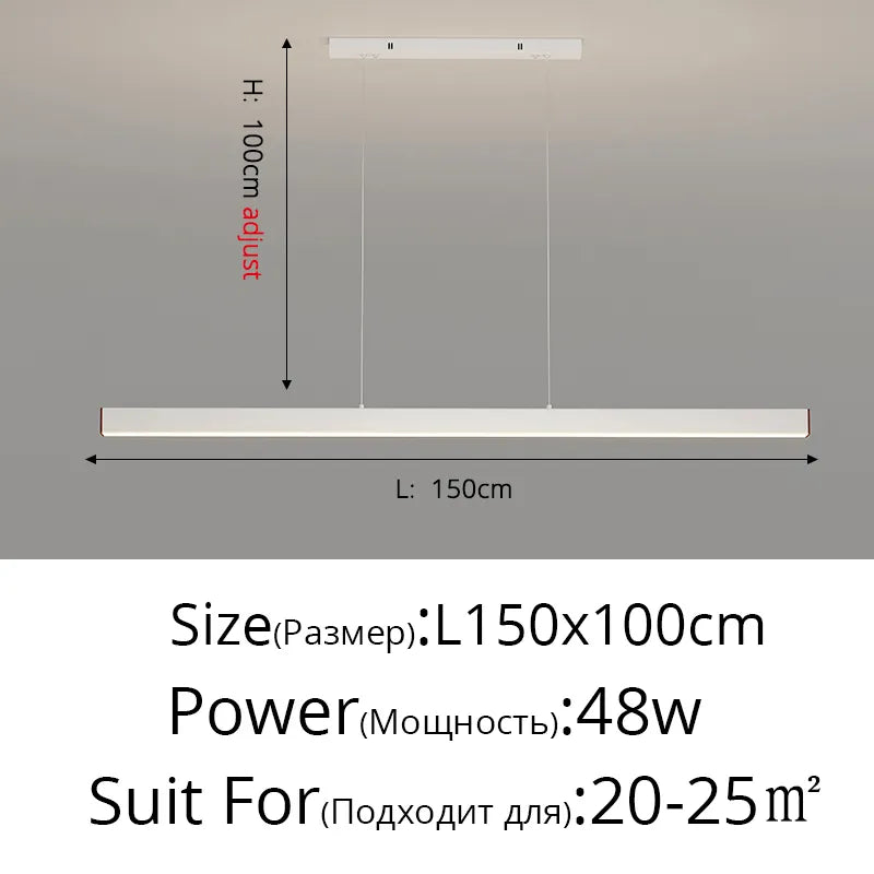 Contemporary LED Chandelier - Minimalist Elegance for Home Villas, Living Rooms, Bedrooms, Dining Rooms, and Studies