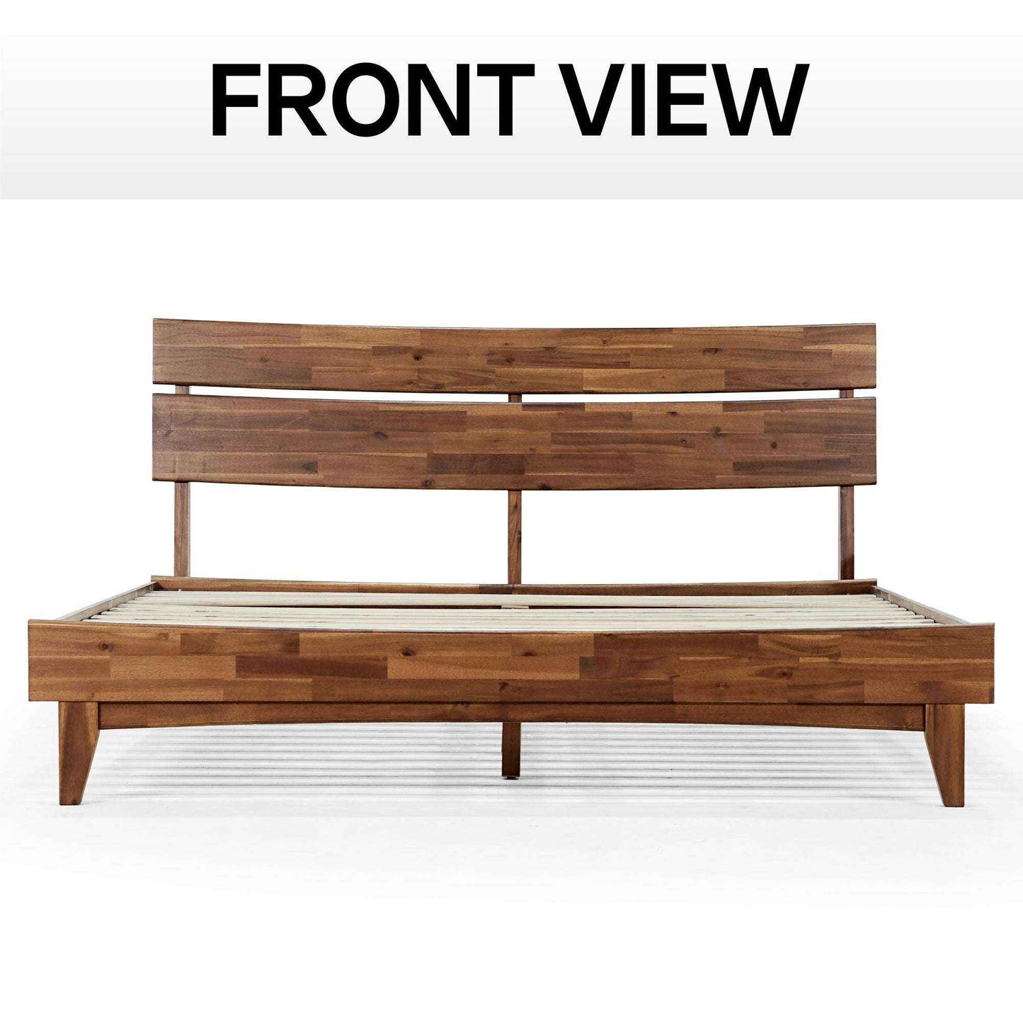 Acacia Aurora Deluxe Wood Platform Bed Frame for Ultimate Comfort and Style