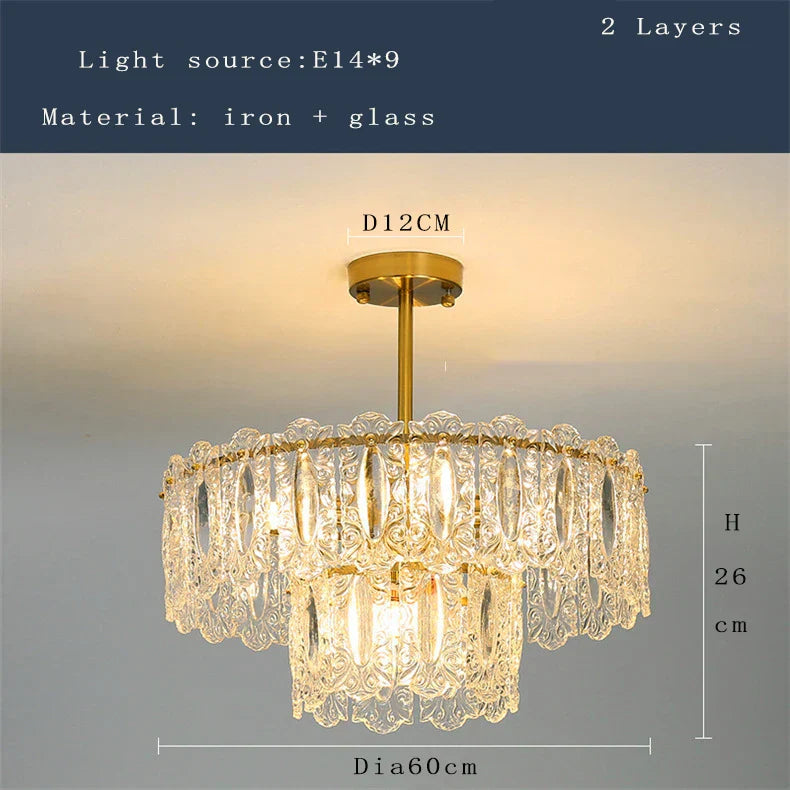 Elegant Post-Modern Glass Chandelier - A Personality Creative High-End Addition for Living Rooms, Dining Rooms, and Bedrooms