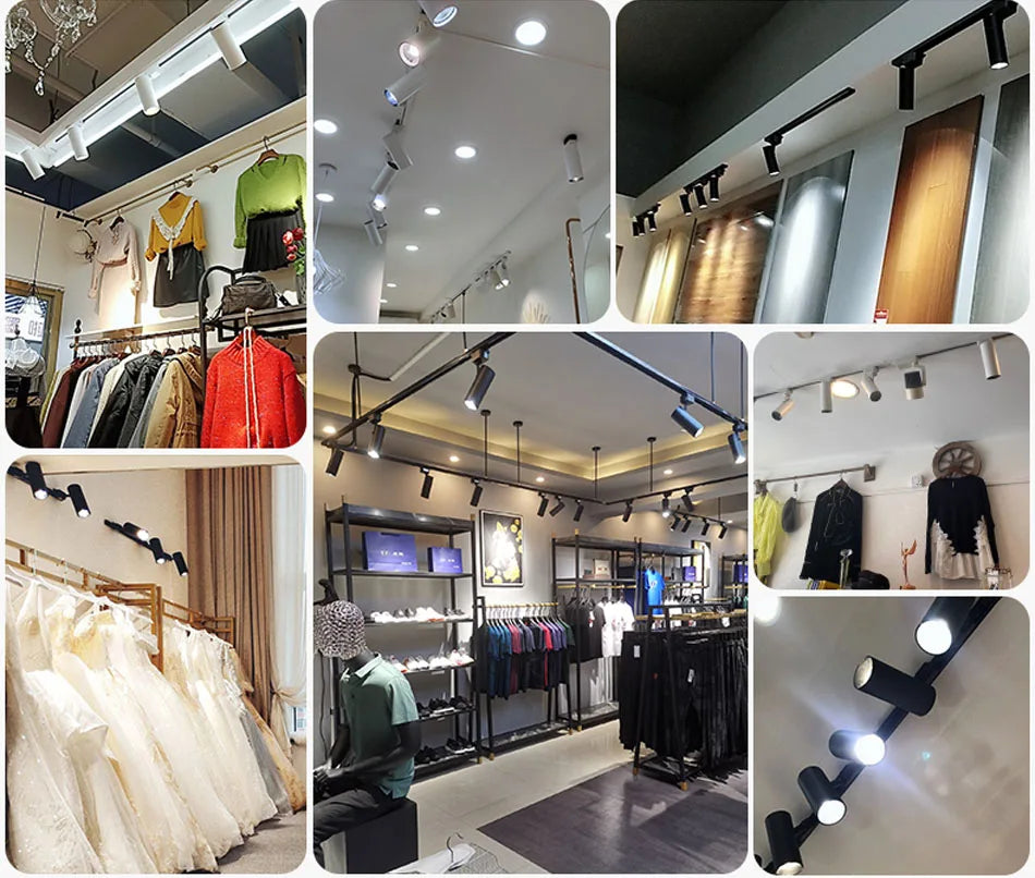 Led Track Light Rails  0.5M 2 Wire 3 Wire Connector Jointer Led Rail For Store Home Spotlight Lighting