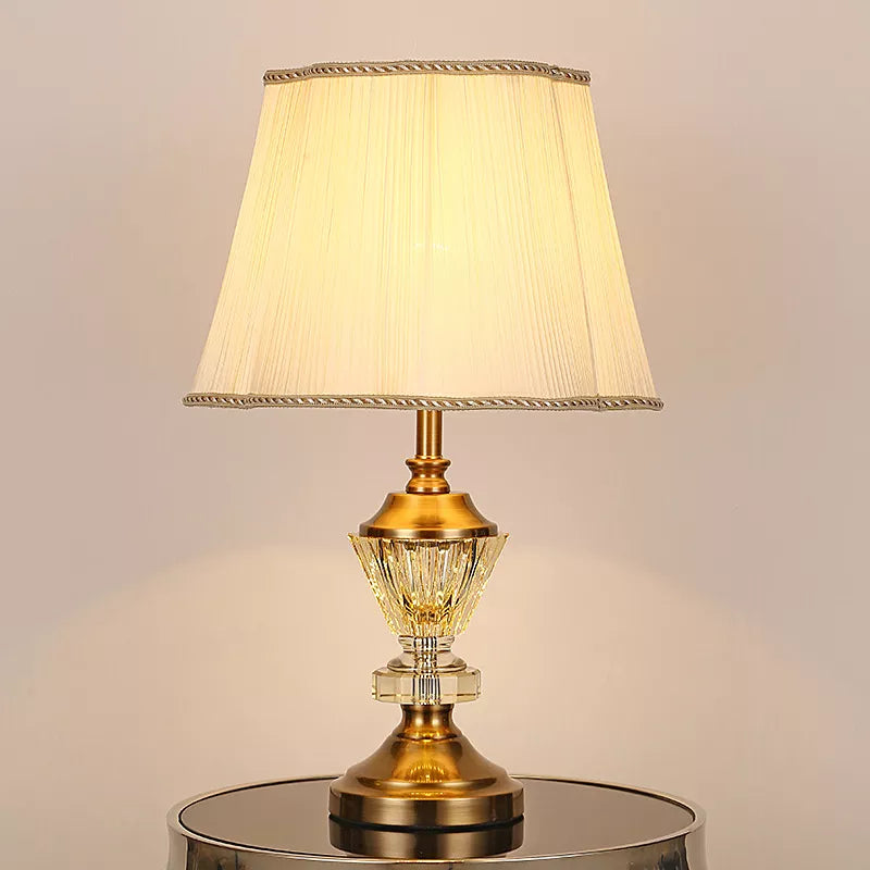 European Crystal Table Lamp - Elegant Bedside Light for Wedding, Hotel, and Bedroom Decor