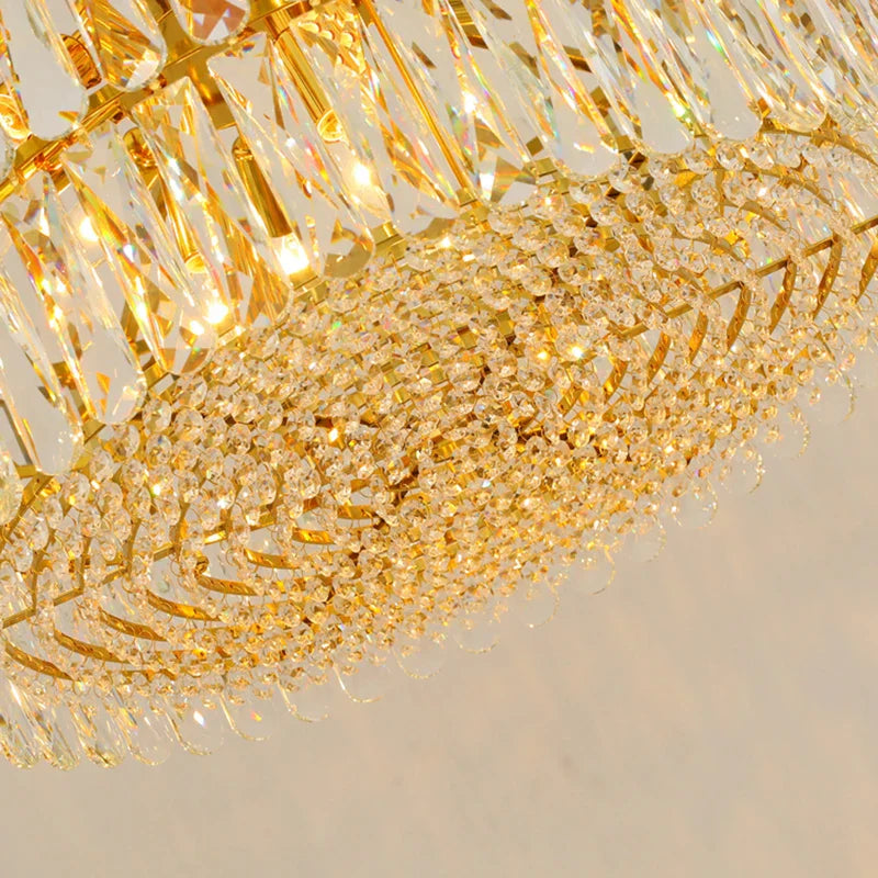 Elegant Post-Modern Crystal Chandelier - Stainless Steel Starry Lamp for Living Rooms, Bedrooms, and Dining Areas