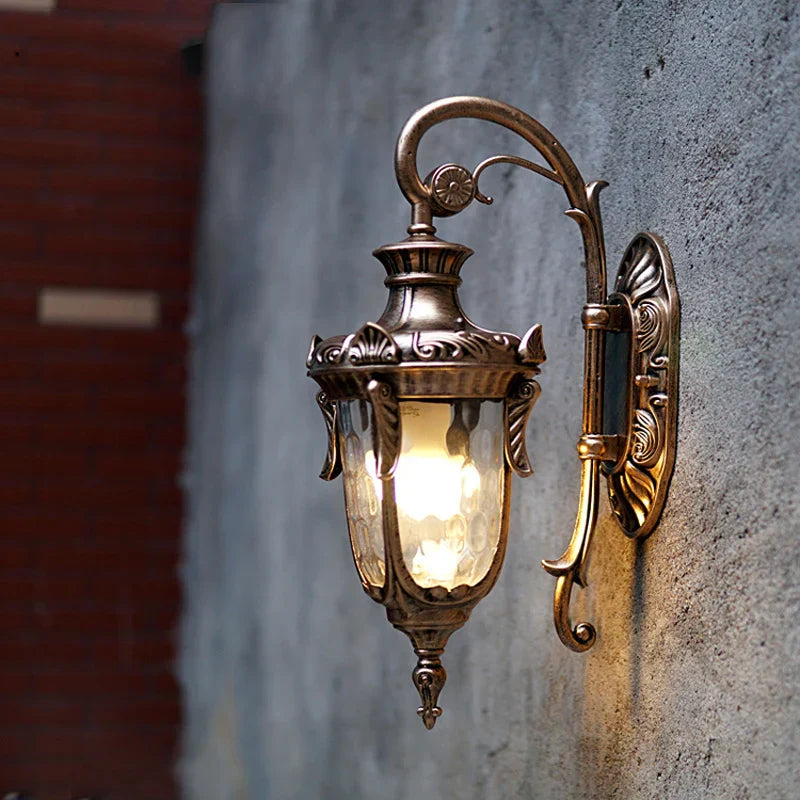 Europe Outdoor Wall Lamp - American Style Retro Exterior Light, Waterproof Garden Lighting
