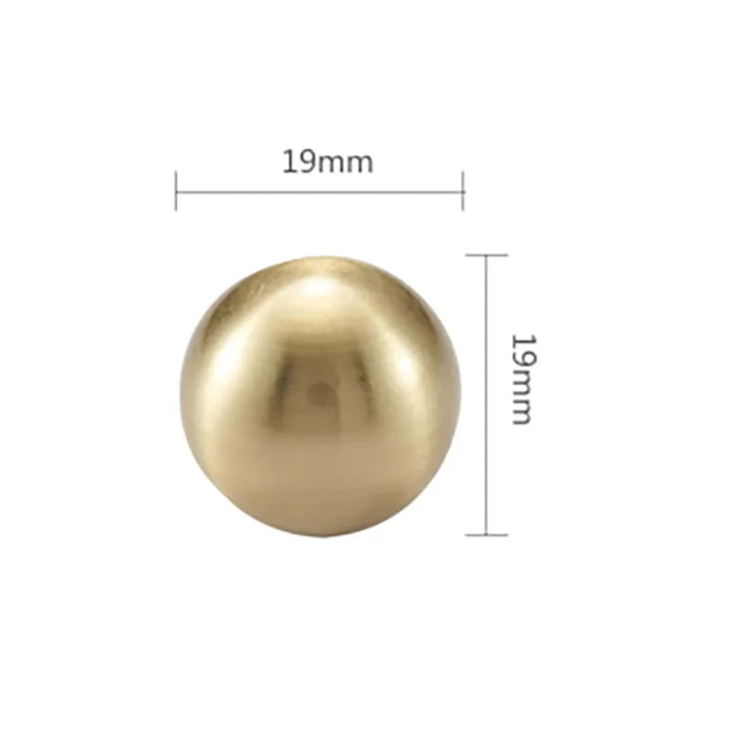 Brass Ball Cabinet Knobs – Modern Wardrobe Handles and Dresser Pulls