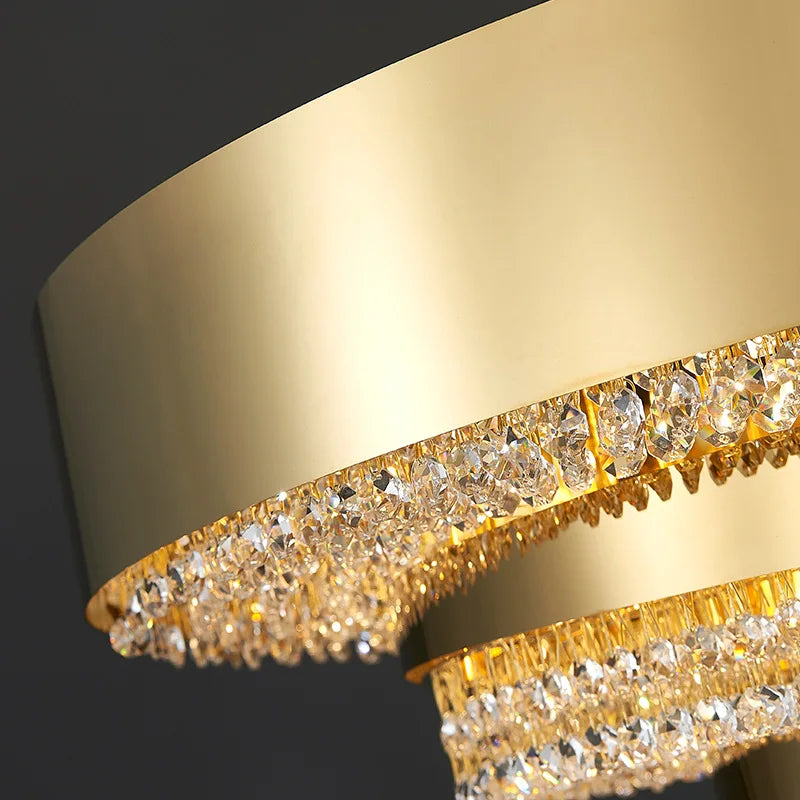 Modern Crystal Chandelier - Artful Elegance for Living and Dining Spaces