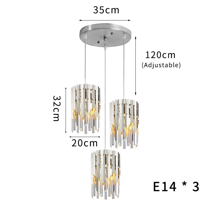 Round Gold K9 Crystal LED Chandelier for Living Spaces - Dining, Bedroom, and More