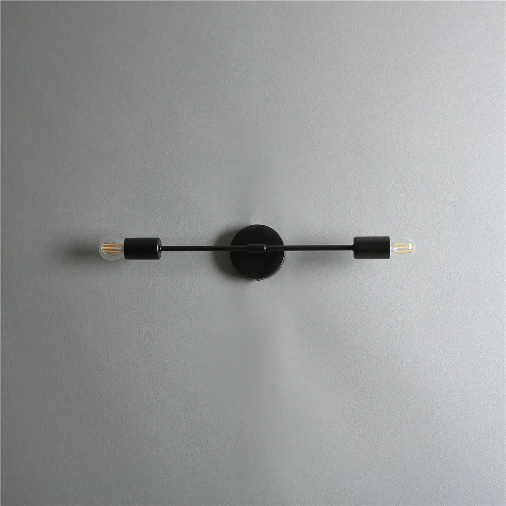 Modern Iron Double Head Wall Lamps - Stylish LED Wall Lights for Aisle, Living Room, and More