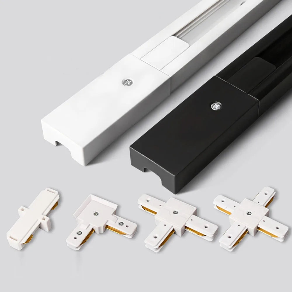 Led Track Light Rails  0.5M 2 Wire 3 Wire Connector Jointer Led Rail For Store Home Spotlight Lighting